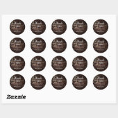 Sticker Rond Merci pour fêter avec nous, String Lights C (Feuille)