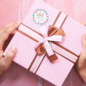 Sticker Rond Merci pour la licorne à venir