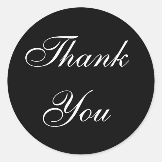 Sticker Rond Merci Pour Le Cadeau (Devant)