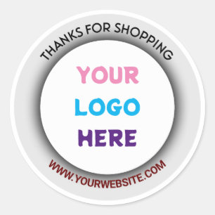 Sticker Rond Merci pour le message d'achat