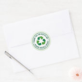 Sticker Rond Merci pour le recyclage (Enveloppe)