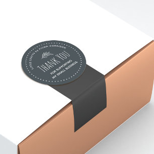 Sticker Rond Merci Pour Le Soutien À Ma Petite Entreprise