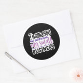 Sticker Rond Merci Pour Le Soutien À Ma Petite Entreprise (Enveloppe)