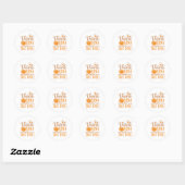 Sticker Rond Merci pour Shopping Small cet automne (Feuille)