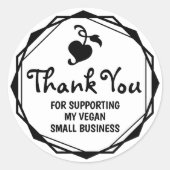 Sticker Rond Merci pour soutenir ma petite entreprise (Devant)