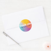 Sticker Rond merci pour vos commandes (Enveloppe)