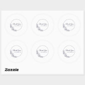 Sticker Rond Merci pour votre achat (Feuille)