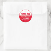 Sticker Rond Merci pour votre achat (Sac)