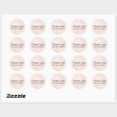 Sticker Rond merci pour votre commande (Feuille)