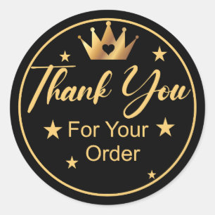 Sticker Rond Merci Pour Votre Commande