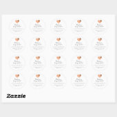 Sticker Rond Merci Pour Votre Commande Code de promotion Web Si (Feuille)