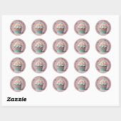 Sticker Rond Merci pour votre commande cupcake (Feuille)