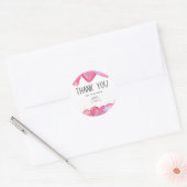 Sticker Rond Merci pour votre commande thème Hearts (Enveloppe)