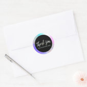 Sticker Rond Merci Pour Votre Parties scintillant D'Achat Confe (Enveloppe)