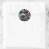 Sticker Rond Merci pour votre service ! (Sac)