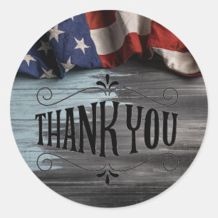 Sticker Rond Merci pour votre service !