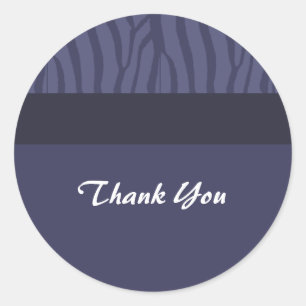 Sticker Rond Merci pourpre de minuit