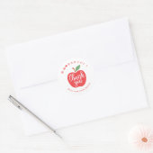 Sticker Rond Merci Professeur Pomme (Enveloppe)