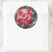 Sticker Rond Merci rose (Sac)