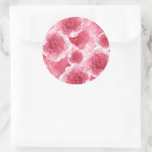 Sticker Rond Merci rose du carbone (Sac)