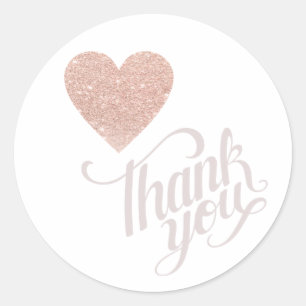Sticker Rond merci rose_heart love mariage