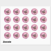 Sticker Rond merci scones & baies (Feuille)