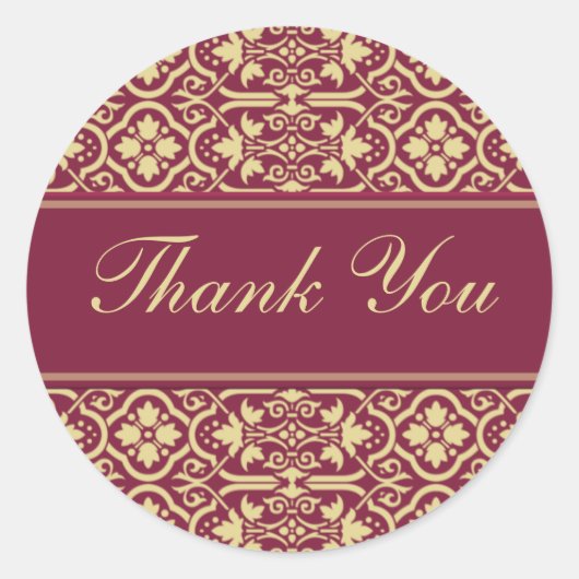 Sticker Rond Merci Seal (Devant)