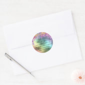 Sticker Rond Merci Shopping Rainbow Drivers Holographic (Enveloppe)