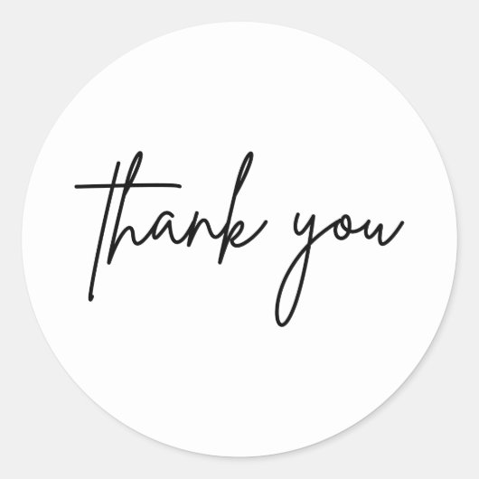 Sticker rond Merci simple (Devant)