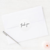 Sticker rond Merci simple (Enveloppe)
