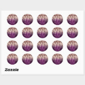 Sticker Rond Merci Small Business Drivers Rose Drivers Purple (Feuille)