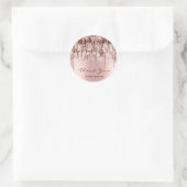 Sticker Rond Merci Small Business Drives Rose Drives Blush (Sac)