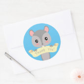 Sticker Rond Merci Squirel (Enveloppe)