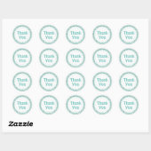 Sticker Rond Merci/Sticker-Lime (Feuille)