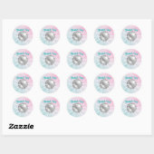 Sticker Rond Merci Super du Baby shower Disco Ball (Feuille)