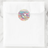 Sticker Rond Merci Super du Baby shower Disco Ball (Sac)