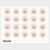 Sticker Rond Merci Sweet Bunnies Anniversaire de enfant Party r (Feuille)
