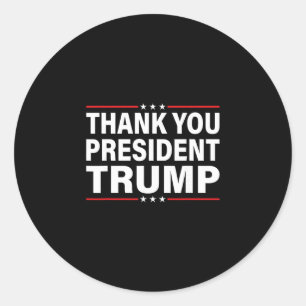 Sticker Rond Merci Trump