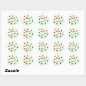 Sticker Rond merci un melon (Feuille)
