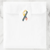 Sticker Rond Merci Un Soldat (Sac)