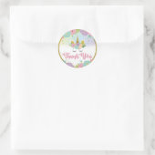 Sticker rond Merci Unicorne (Sac)
