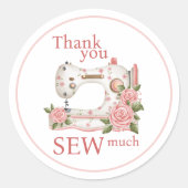 Sticker Rond Merci VOIR beaucoup d'autocollants (Devant)