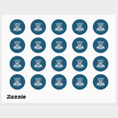Sticker Rond Mère Cadeau Essayez-moi maman (Feuille)