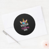 Sticker Rond Mère cadeau | Soeur De La Fille Anniversaire Anniv (Enveloppe)