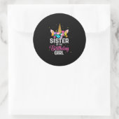 Sticker Rond Mère cadeau | Soeur De La Fille Anniversaire Anniv (Sac)