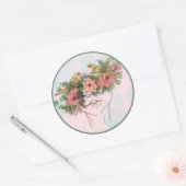 Sticker Rond Mère : cœur de la maison (Enveloppe)