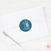 Sticker Rond Mère de basketteuse senior promotion 2026 (Enveloppe)