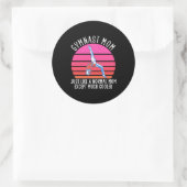 Sticker Rond Mère de gymnaste (Sac)