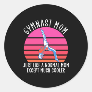 Sticker Rond Mère de gymnaste