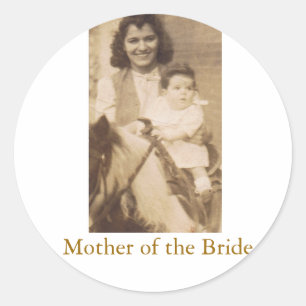 Sticker Rond Mère de la mariée